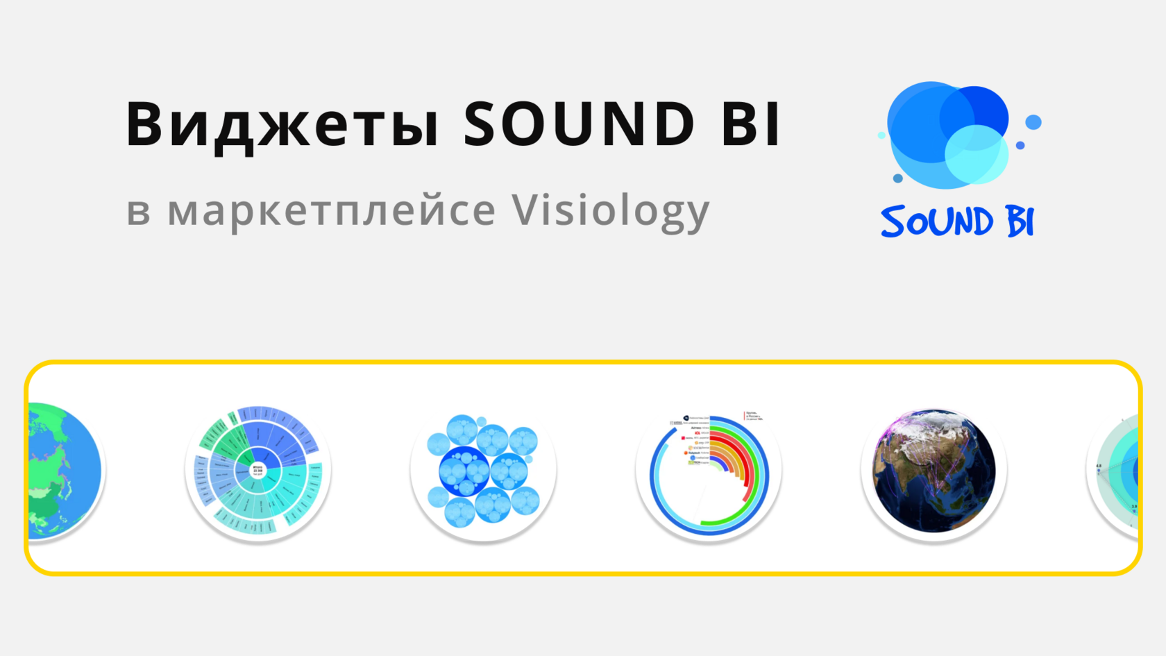 Виджеты SOUND BI – в маркетплейсе Visiology